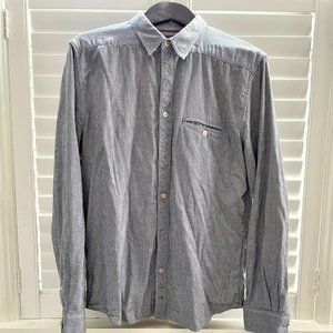 7 For All Mankind Grey Button Up